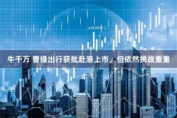 牛千万 曹操出行获批赴港上市，但依然挑战重重